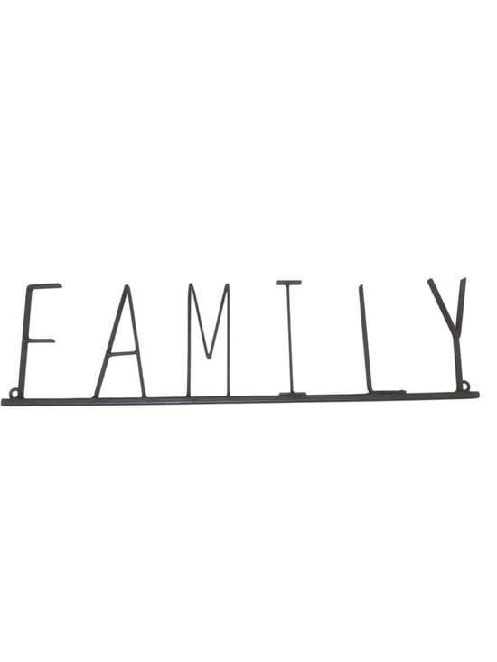 Other - Modern Black Metal FAMILY Wall Sign | Minimalist Farmhouse Home Décor